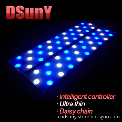 Programmable LED Aquarium Light for Reef Coral, No Fan Noise, Sunrise/Sunset/Lunar